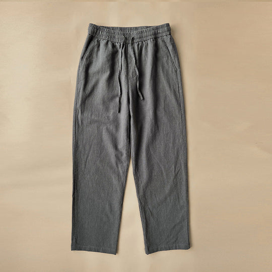 Herren Leinenhose mit Kordelzug – Lockere Sommerhose