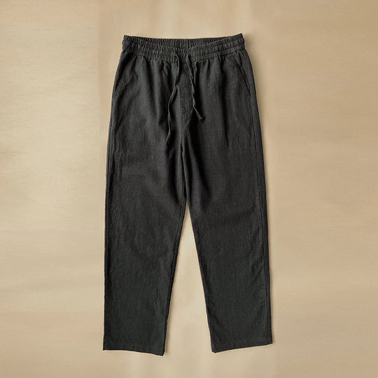Herren Leinenhose mit Kordelzug – Lockere Sommerhose
