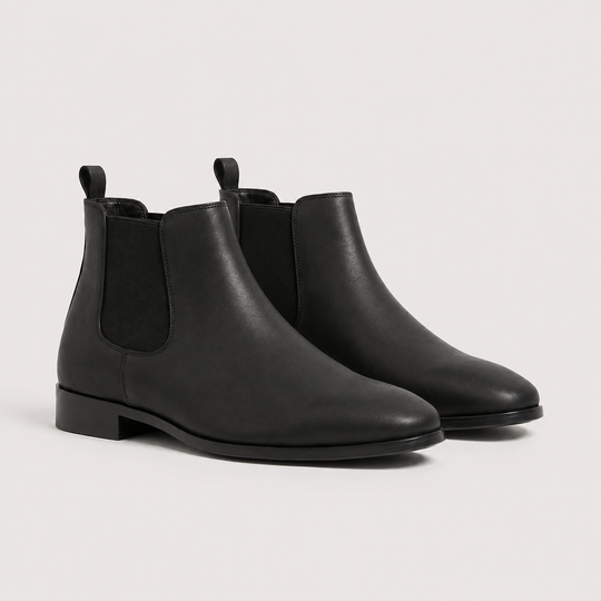 Premium Chelsea Boots Herren Slip-On Stiefeletten Leder