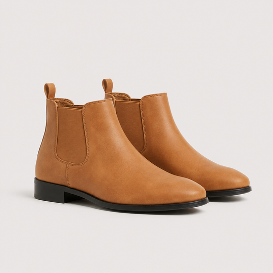 Premium Chelsea Boots Herren Slip-On Stiefeletten Leder