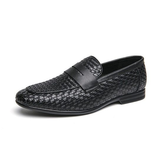 Geflochtene Loafer Herren Woven Slip-On Elegant Schuhe