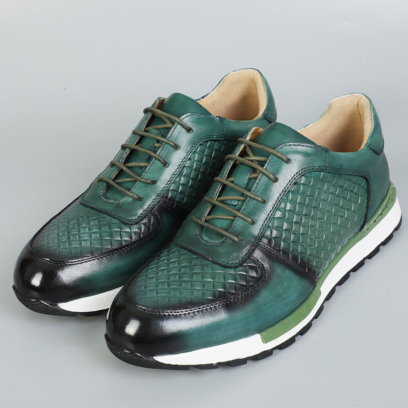 Leder Sneaker Herren Italienisch Casual Komfort Schuhe