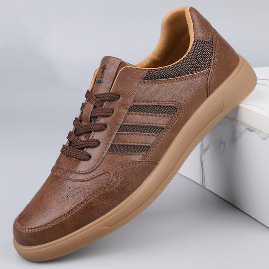 Echtleder Low-Top Sneaker Herren Retro Alltag Bequem
