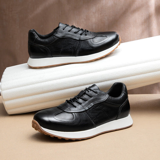Handgenähte Rindsleder Sneaker Herren Premium Komfort