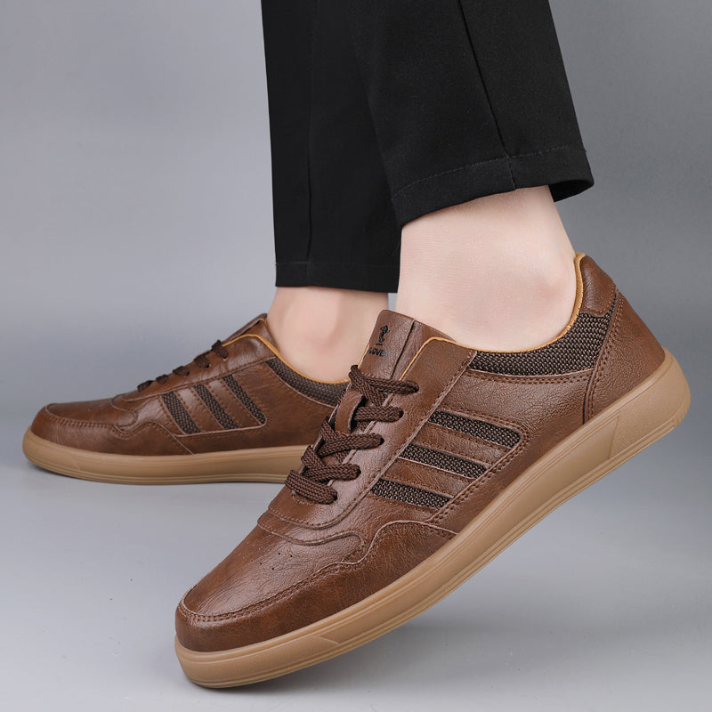 Echtleder Low-Top Sneaker Herren Retro Alltag Bequem