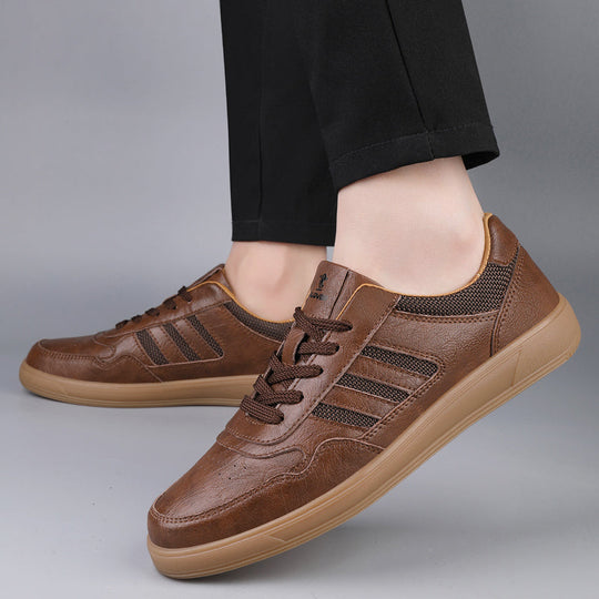Echtleder Low-Top Sneaker Herren Retro Alltag Bequem
