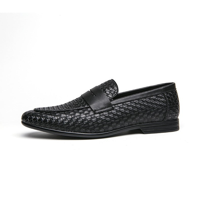 Geflochtene Loafer Herren Woven Slip-On Elegant Schuhe