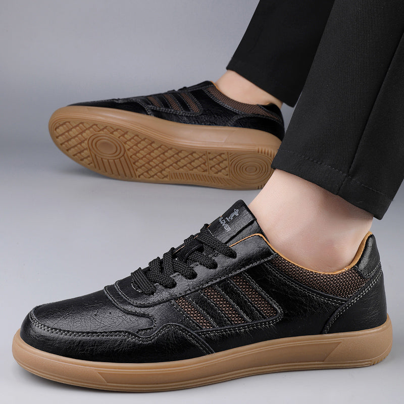 Echtleder Low-Top Sneaker Herren Retro Alltag Bequem