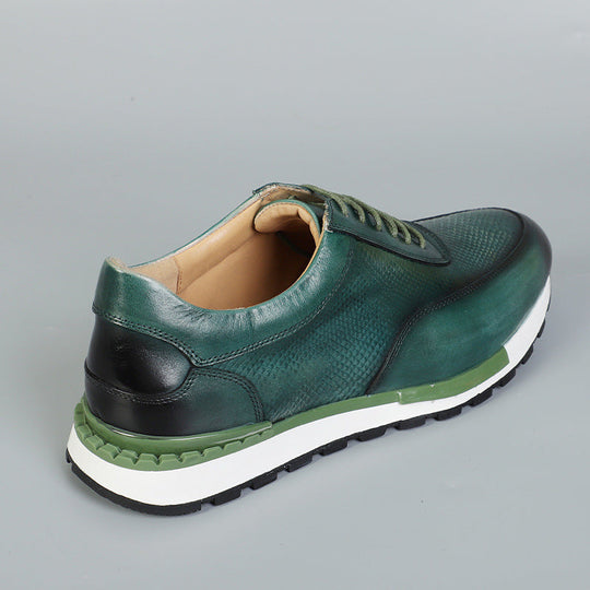 Leder Sneaker Herren Italienisch Casual Komfort Schuhe