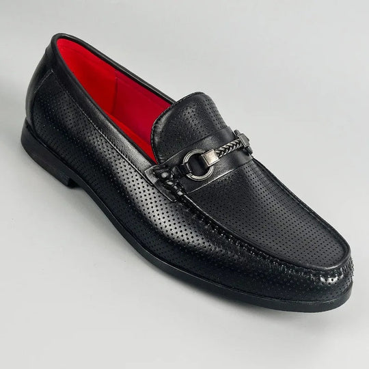 Perforierte Rindsleder Loafer Herren Atmungsaktiv Slip-On