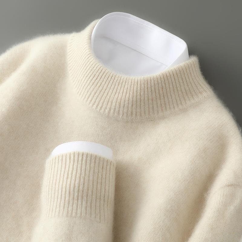 Eleganter Kaschmir Pullover Herren Strickpullover Warm