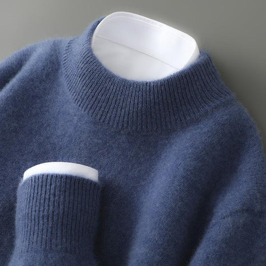 Eleganter Kaschmir Pullover Herren Strickpullover Warm