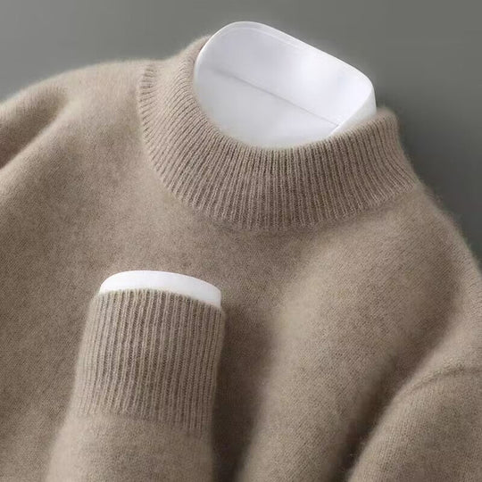 Eleganter Kaschmir Pullover Herren Strickpullover Warm
