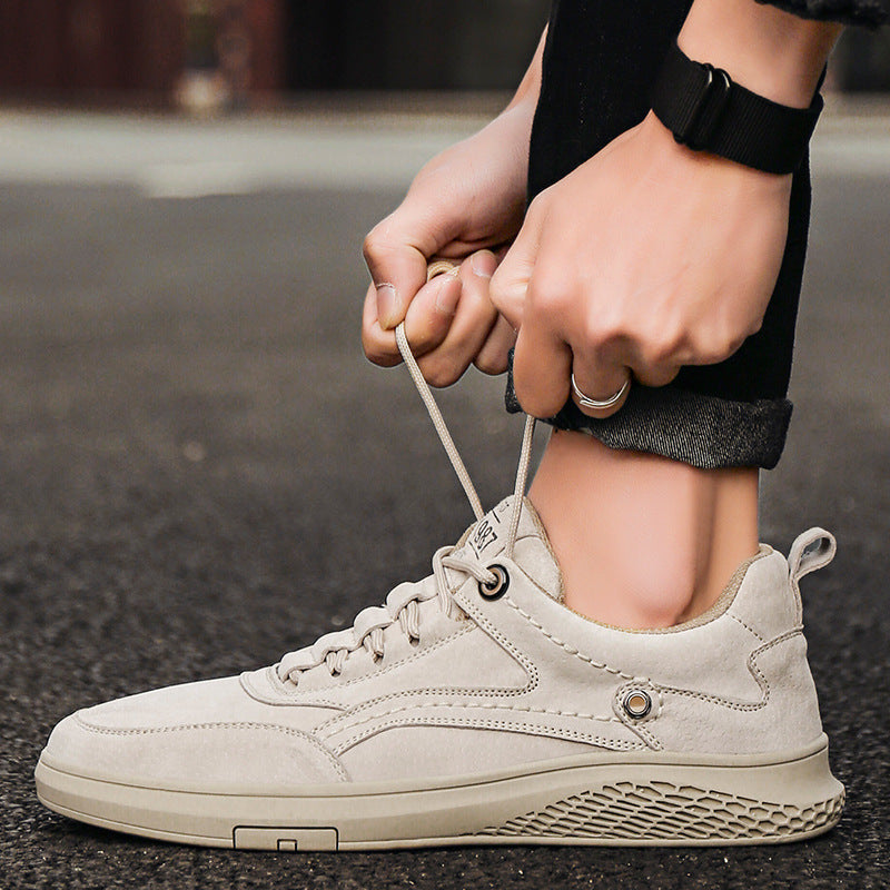 Italienische Wildleder Sneaker Herren Casual Vintage