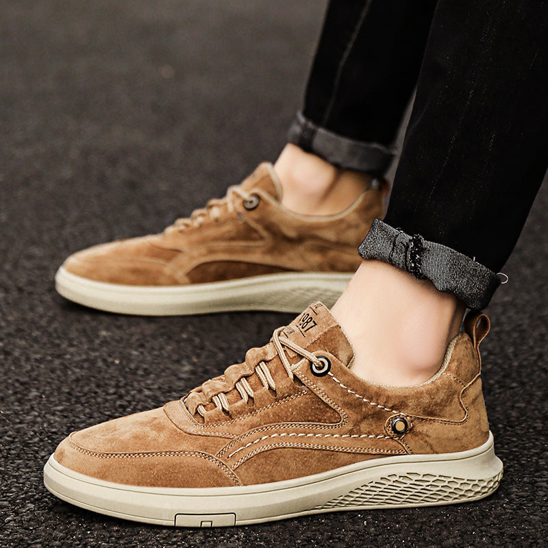 Italienische Wildleder Sneaker Herren Casual Vintage