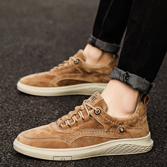 Italienische Wildleder Sneaker Herren Casual Vintage