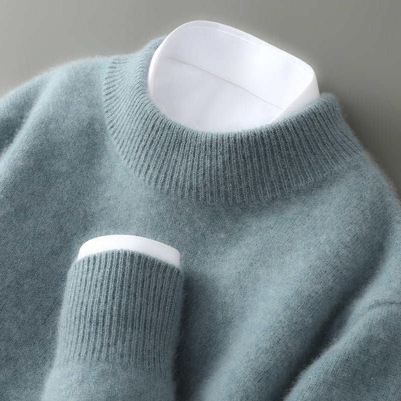 Eleganter Kaschmir Pullover Herren Strickpullover Warm