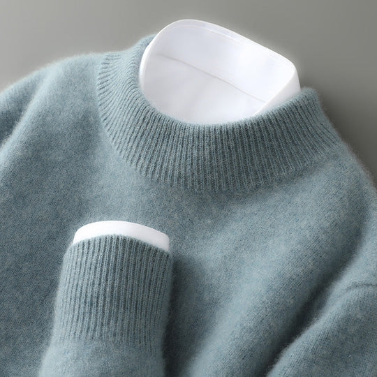 Eleganter Kaschmir Pullover Herren Strickpullover Warm