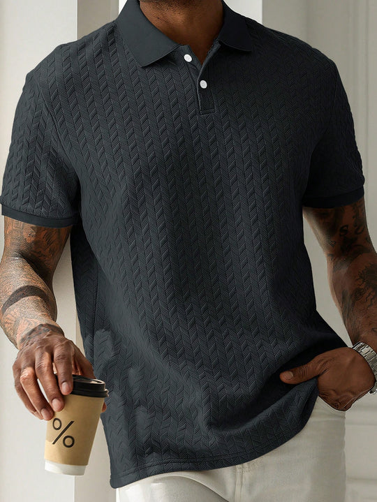 Klassisches Kurzarm Poloshirt Herren Uni Casual Polo