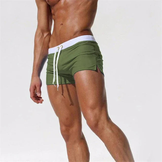 Herren Badeshorts mit Kordelzug – Schnelltrocknende Schwimmshorts