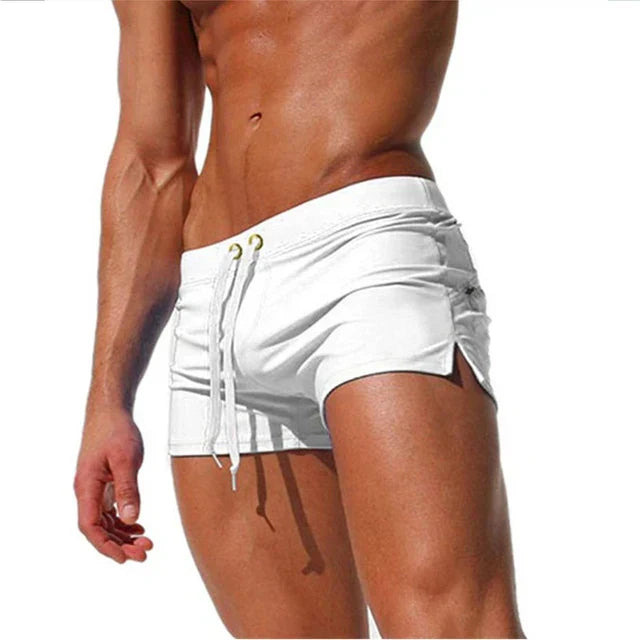 Herren Badeshorts mit Kordelzug – Schnelltrocknende Schwimmshorts