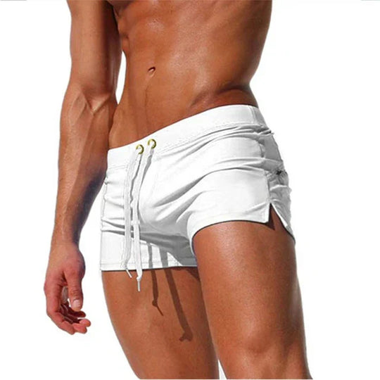 Herren Badeshorts mit Kordelzug – Schnelltrocknende Schwimmshorts