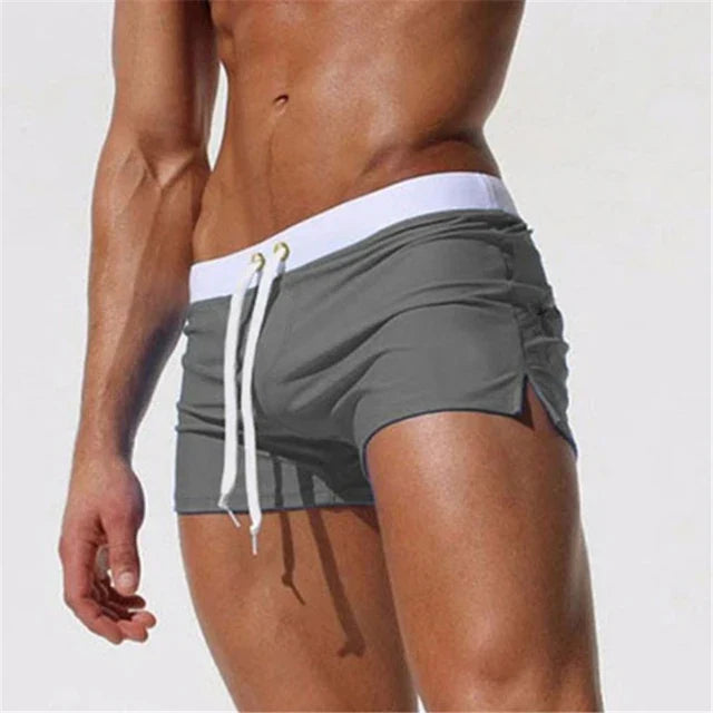 Herren Badeshorts mit Kordelzug – Schnelltrocknende Schwimmshorts