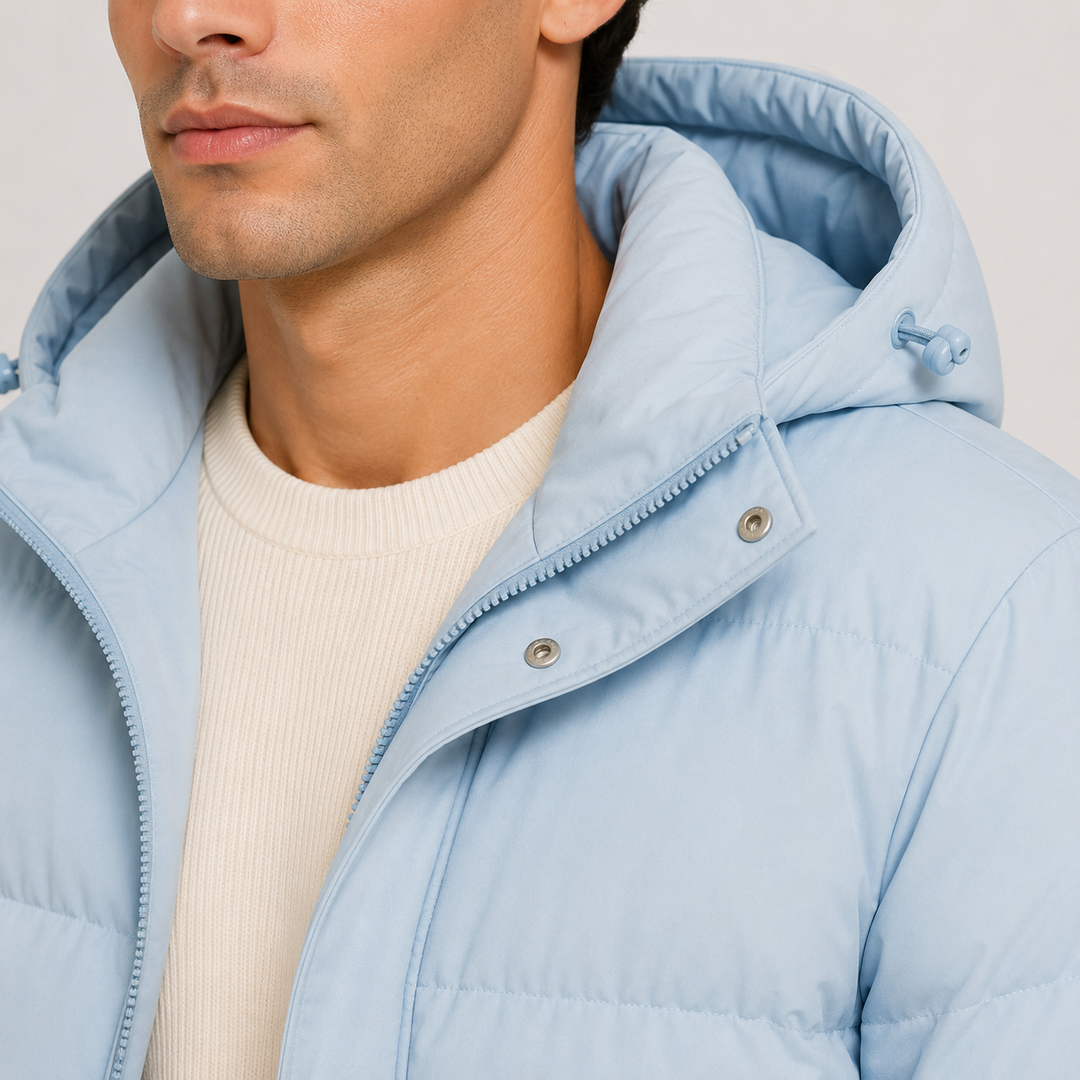 Kapuzen Winterjacke Herren Leicht Warm Gefüttert