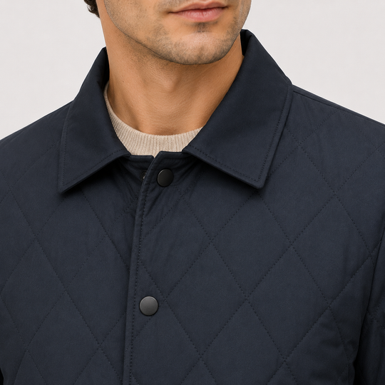 Gesteppte Jacke Herren Diamant Steppjacke Winter Warm