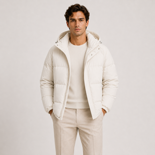 Kapuzen Winterjacke Herren Leicht Warm Gefüttert