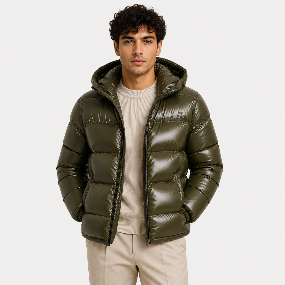 Kapuzenjacke Herren Gefüttert Winter Warm Alltag