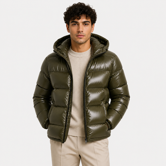 Kapuzenjacke Herren Gefüttert Winter Warm Alltag