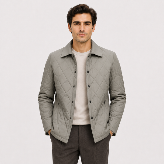 Gesteppte Jacke Herren Diamant Steppjacke Winter Warm