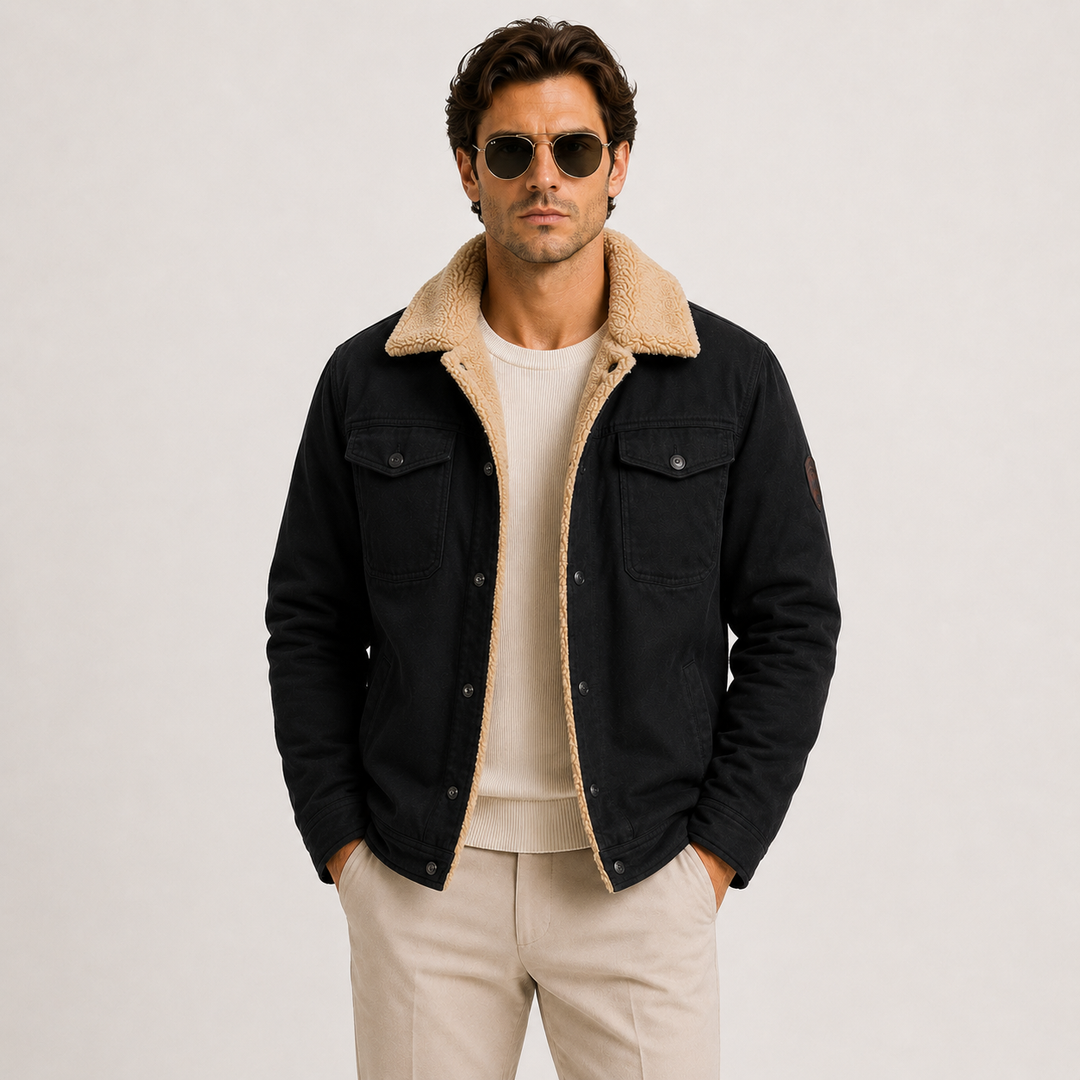 Fleece Utility Jacke Herren Gefüttert Warm Outdoor