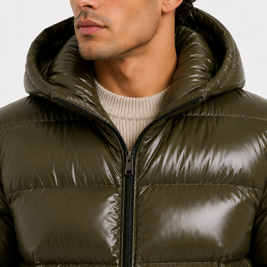 Kapuzenjacke Herren Gefüttert Winter Warm Alltag