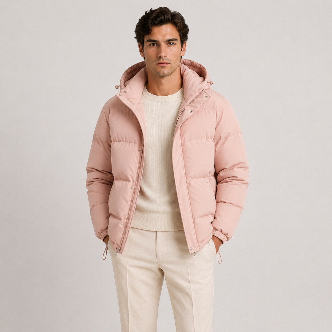 Kapuzen Winterjacke Herren Leicht Warm Gefüttert