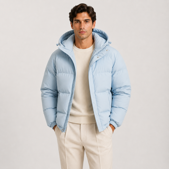 Kapuzen Winterjacke Herren Leicht Warm Gefüttert