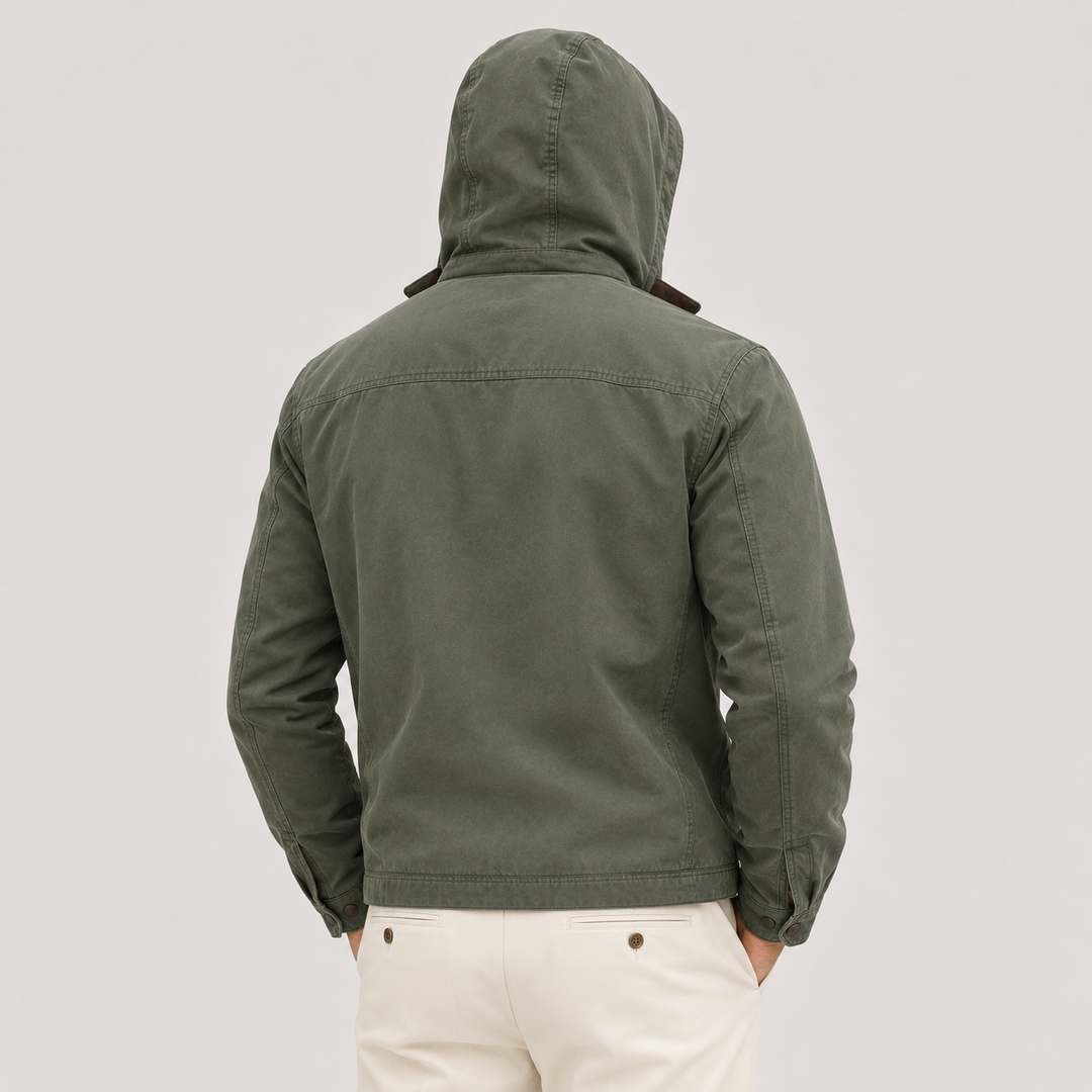 Kapuzen Winterjacke Herren Fleece Gefüttert Warm Weich