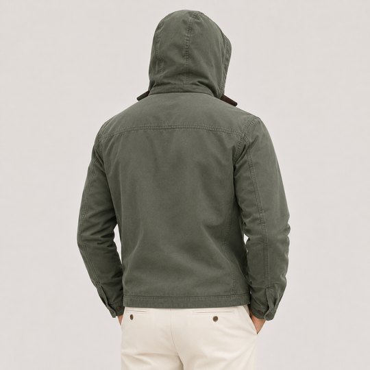 Kapuzen Winterjacke Herren Fleece Gefüttert Warm Weich