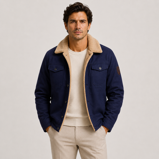 Fleece Utility Jacke Herren Gefüttert Warm Outdoor