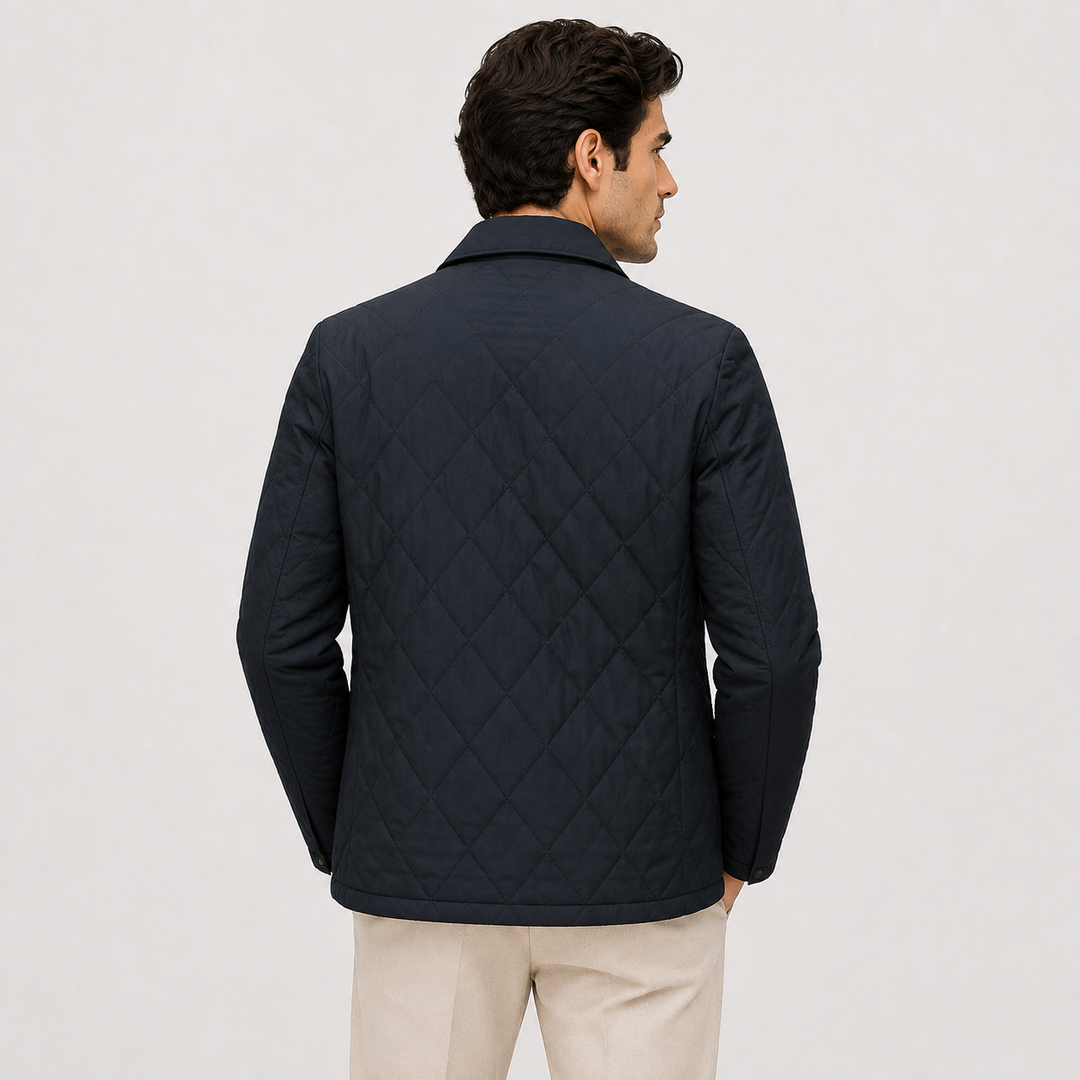 Gesteppte Jacke Herren Diamant Steppjacke Winter Warm