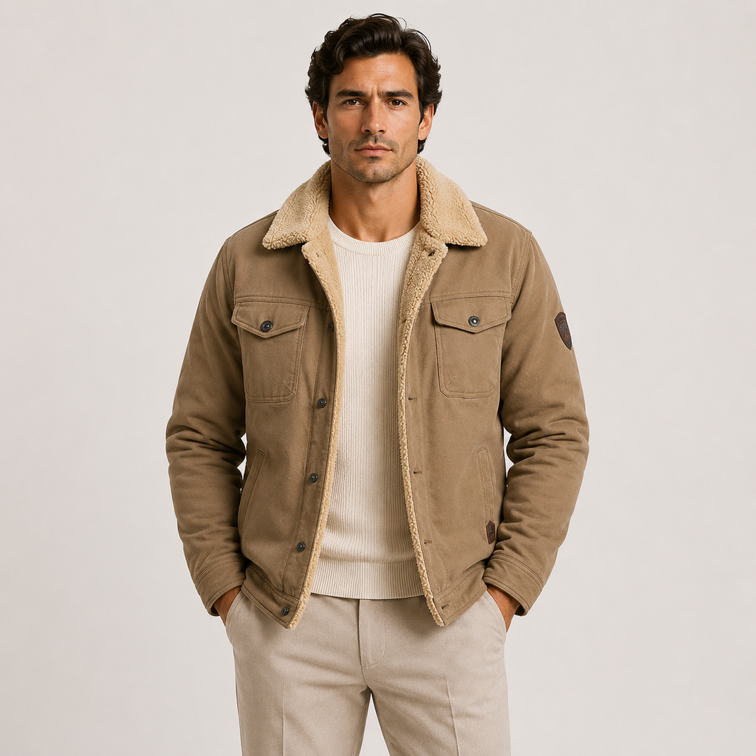 Fleece Utility Jacke Herren Gefüttert Warm Outdoor