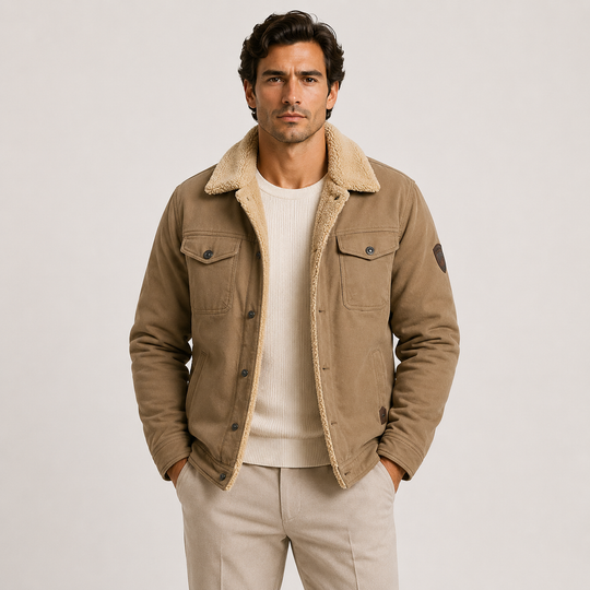 Fleece Utility Jacke Herren Gefüttert Warm Outdoor