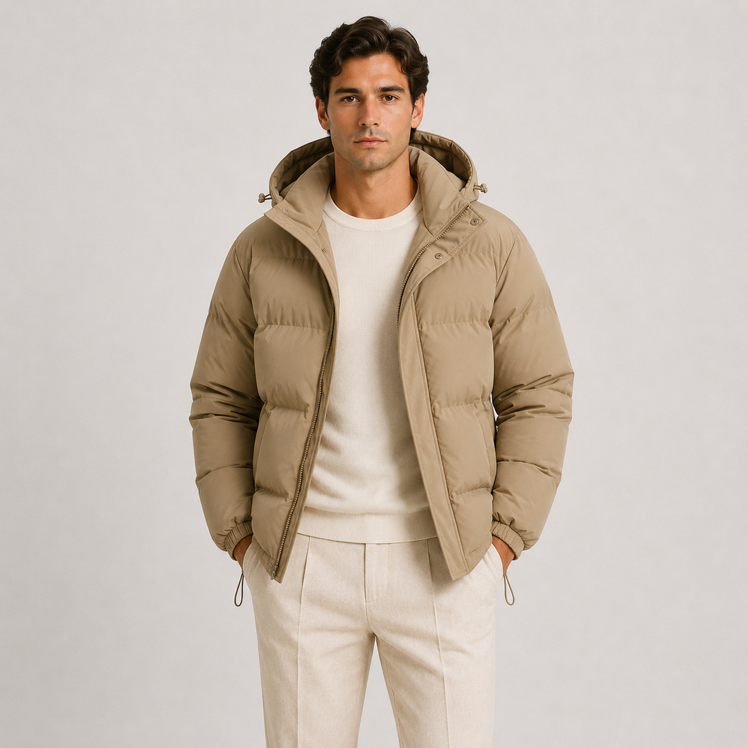 Kapuzen Winterjacke Herren Leicht Warm Gefüttert