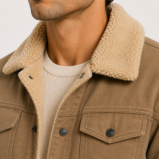 Fleece Utility Jacke Herren Gefüttert Warm Outdoor