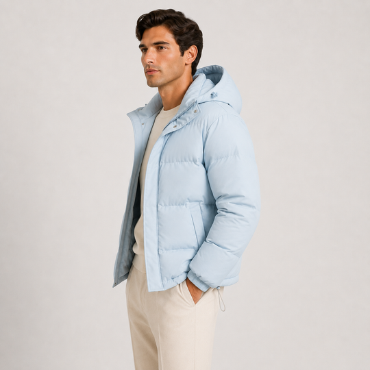 Kapuzen Winterjacke Herren Leicht Warm Gefüttert
