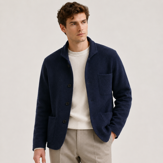 Premium Strick Cardigan Herren Strickjacke Casual Layer