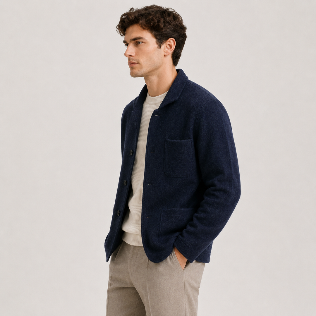 Premium Strick Cardigan Herren Strickjacke Casual Layer