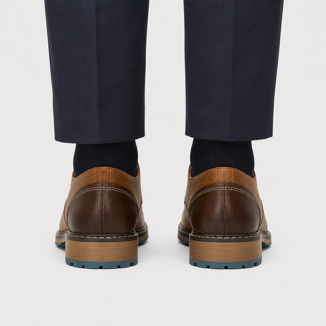 Derby Schuhe Herren Lederoptik Anzugschuhe Business