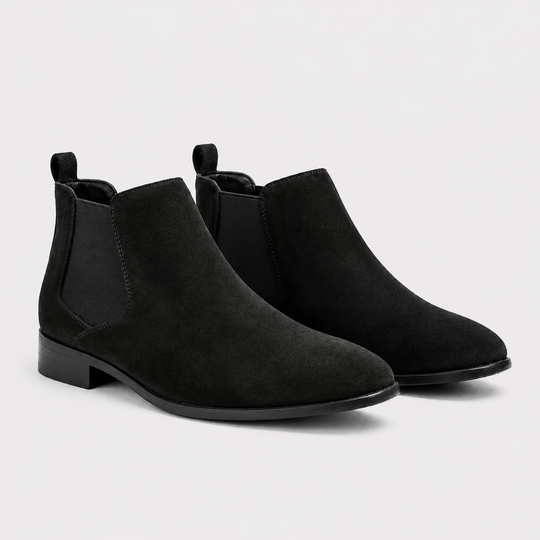 Wildleder Chelsea Boots Herren Slip-On Stiefeletten